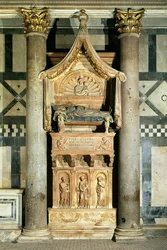 Vue du tombeau du pape Jean XXIII (vers 1370-1419)